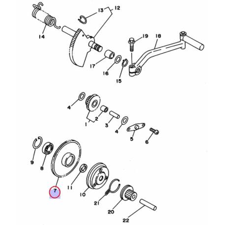 Pignon de Démarreur pour Yamaha Cygnus 125 1994-2003