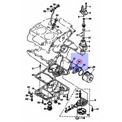Couvercle de filtre à huile pour Yamaha XS 500 de 1976