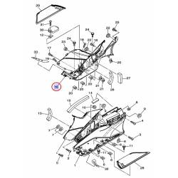 Bord Repose Pied Côté Droit pour Yamaha Tmax 500 de 2008 à 2011