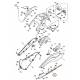 Bas de caisse Gauche Noir Brillant pour Yamaha Tmax 08-11