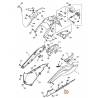 Bas de caisse Gauche Noir Brillant pour Yamaha Tmax 08-11