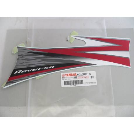 ADHESIF DE RESERVOIR YMF350R RAPTOR BLANC 2009
