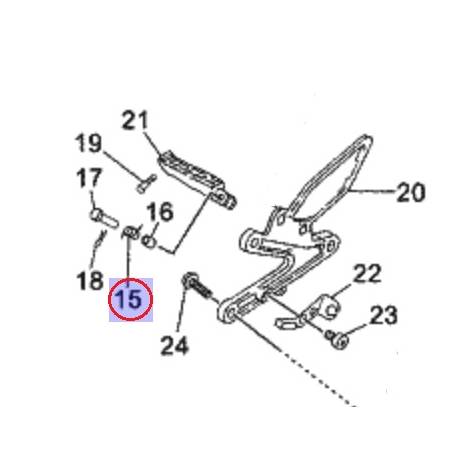 Ressort torsion repose pied pour Yamaha "many models"