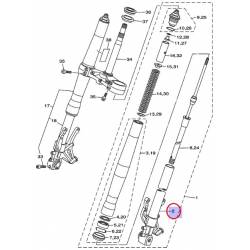 Bas de Fourche Gauche pour Yamaha MT-01 de 2005 à 2009