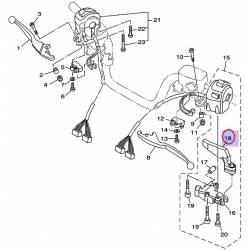 Levier de Frein de Parking pour Yamaha Tmax 500 de 2004 à 2011, Tmax 530 de 2012 à 2014, Majesty 400 de 2004 à 2011