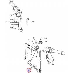 Levier d'embrayage pour Yamaha XT660 R/X 04-14, XT 600 92-02, TDR 125 93-02 ...