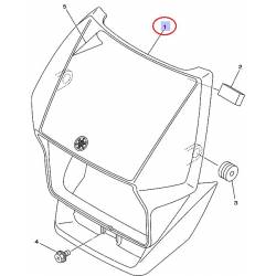 Tête de fourche bleu pour Yamaha TT 250 R de 2002 à 2009
