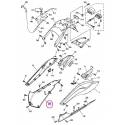 Bas de caisse droit gris clair brillant pour Yamaha Tmax 500 de 2008 à 2011