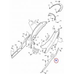Cache latérale gauche noir pour Yamaha Vity 125 de 2008 à 2014