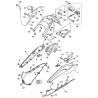 Bas de caisse gris mat droit pour Yamaha Tmax de 2008 à 2011
