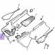Cache arrière latéral droit violet pour Yamaha DT50R de 1991 à 1992
