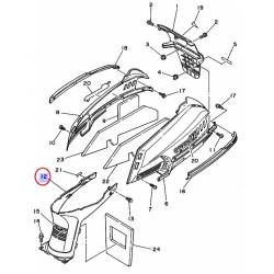 Cache central sous selle pour Yamaha Cygnus 125 de 88 à 90 et Beluga 125 de 90 à 93
