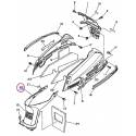 Cache central sous selle pour Yamaha Cygnus 125 de 88 à 90 et Beluga 125 de 90 à 93