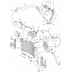 Cache radiateur origine droit ou gauche noir pour Yamaha FZ8 et FZ8 S fazer de 2011 à 2014