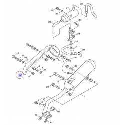 Protecteur de pot d'échappement pour Yamaha Cygnus 125 de 2007 à 2012