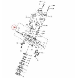 Té de fourche supérieur pour Yamaha FZ1 N/S de 2006 à 2012