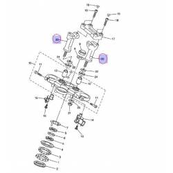Support inferieur de guidon droit ou gauche pour Yamaha FZ1 N et S de 2006 à 2012