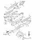 Marche Pied centrale pour Yamaha Xmax 125 de 2006 à 2009 et Xmax 250 de 2005 à 2009