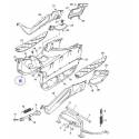Marche Pied centrale pour Yamaha Xmax 125 de 2006 à 2009 et Xmax 250 de 2005 à 2009