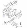 Marche Pied centrale pour Yamaha Xmax 125 de 2006 à 2009 et Xmax 250 de 2005 à 2009