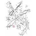 Cache latéral arrière droit gris pour Yamaha Tmax 500 de 2008