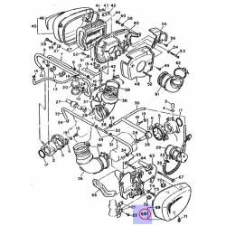 Couvercle latéral gauche pour Yamaha XV 1000 de 1986 à 1987