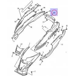 Cache arrière rouge pour Yamaha Cygnus 125 de 1994 à 1998