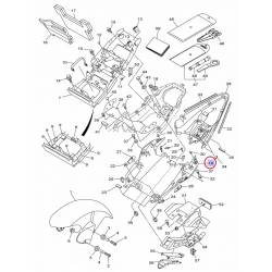 Passage de roue noir mat pour Yamaha YZF-R6 de 2008 à 2014