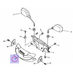 Couvercle de guidon Bleu pour Yamaha Cygnus XC125 de 1997