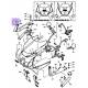 Intérieur tête de fourche New Black Blue pour Yamaha FZR1000 de 1991 à 1993 