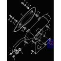 Support de pot d’échappement pour Yamaha Teo's XN125 de 2000