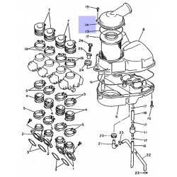 Couvercle de boitier de filtre à air pour Yamaha XJ600S Diversion et XJ600N de 1992 à 2002 