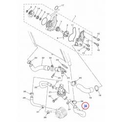 Durite de pompe à eau pour Yamaha MT-09 et MT-09 Tracer de 2014 à 2015