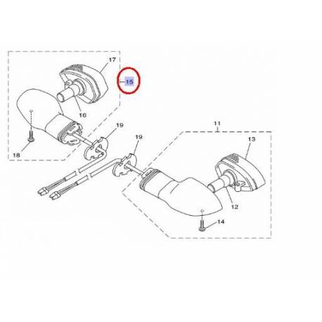 Clignotants origine complet, droit et gauche YAMAHA FZ8