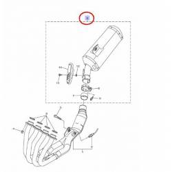 Silencieux pour Yamaha FZ8 N et S de 2012 à 2015