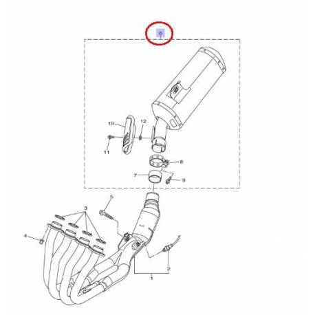 Silencieux pour Yamaha FZ8 N et S de 2012 à 2015