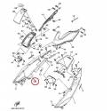Cache latéral arrière droit gris mat pour Yamaha Tmax 500 de 2008 à 2009
