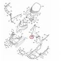 Cache avant latéral gris mat gauche pour Yamaha Xmax 125 et 250 de 2010 à 2011