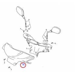Couvercle de guidon gris pour Yamaha Neo's 50 de 2008 