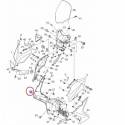 Cache latérale avant droit noir mat pour Yamaha Xmax 125, 250 et 400 de 2013 à 2016