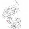 Cache latérale avant droit noir mat pour Yamaha Xmax 125, 250 et 400 de 2013 à 2016