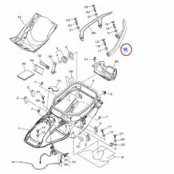 Poignée passager arrière gauche pour Yamaha Tmax 530 de 2012 à 2015 Mat Dark Gray Mettalic 1