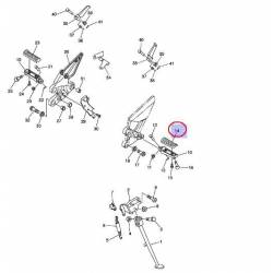 Garniture de repose pied conducteur droit ou gauche pour Yamaha many models