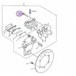 Goupille axe de plaquette d'étrier arrière pour Yamaha YZF R1 de 2002 à 2003