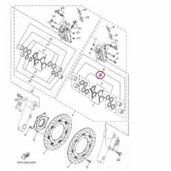 Jeu de joints spy d'étriers avant pour Yamaha FJR1300 de 2006 à 2015, XV 1900 de 2011 à 2013, XVS 1300 de 2011