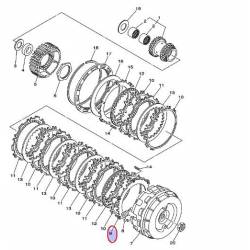 Disque ressort d'embrayage pour Yamaha Tmax 500 de 2007 à 2011 et Tmax 530 de 2012 à 2015 