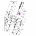 Té de fourche inférieur pour Yamaha Majesty 125 et 150 de 2002 