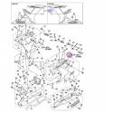Panneau carenage avant gauche rouge pour YAMAHA R1 de 2003