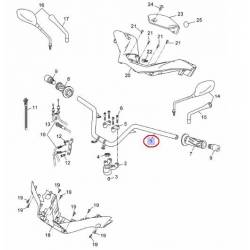 Guidon d'origine pour Yamaha Xmax 125 et 250 de 2010 à 2013