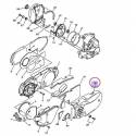 Couvercle carter moteur transmission pour Yamaha Majesty 125 de 2003 à 2009